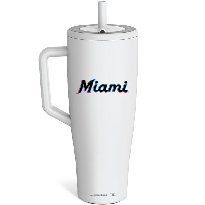 BruMate Era Tumbler with Miami Marlins Workmark Logo