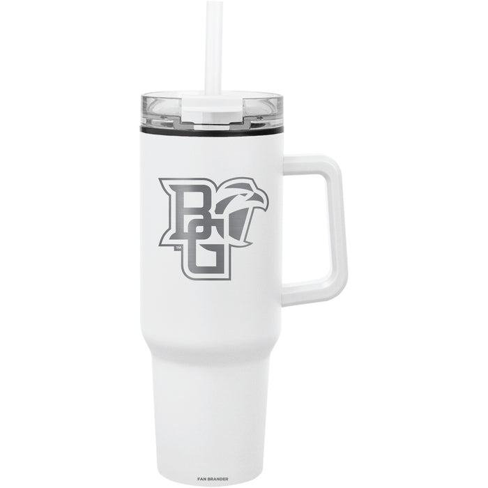 Fan Brander Quest Series 40oz Tumbler with Bowling Green Falcons Etched Primary Logo