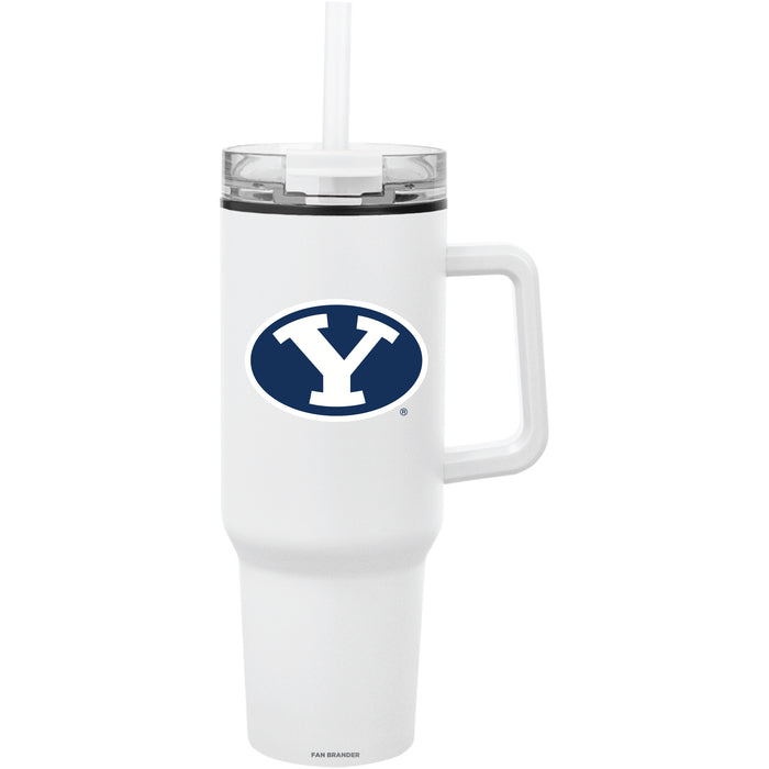Fan Brander Quest Series 40oz Tumbler with Brigham Young Cougars Primary Logo