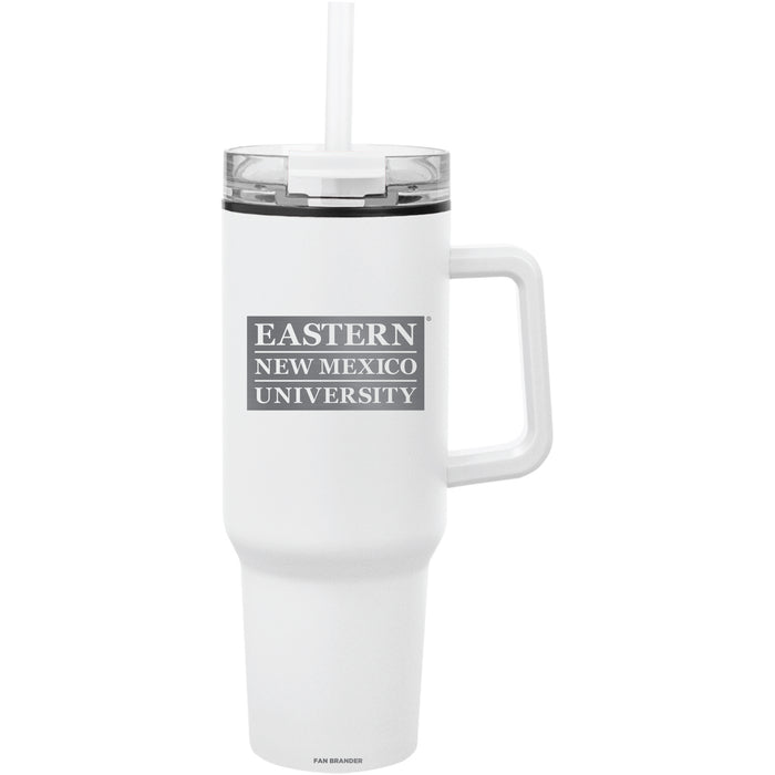 Fan Brander Quest Series 40oz Tumbler with Eastern New Mexico Greyhounds Etched Primary Logo