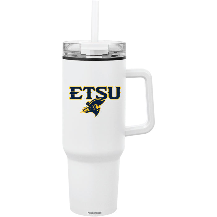 Fan Brander Quest Series 40oz Tumbler with Eastern Tennessee State Buccaneers Secondary Logo