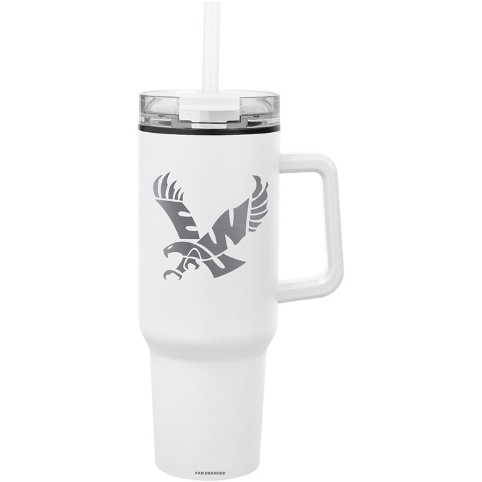 Fan Brander Quest Series 40oz Tumbler with Eastern Washington Eagles Etched Primary Logo