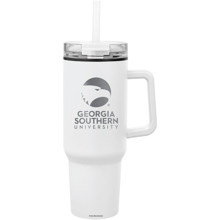 Fan Brander Quest Series 40oz Tumbler with Georgia Southern Eagles Etched Primary Logo