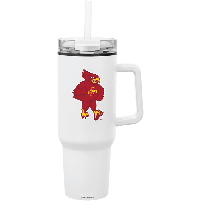 Fan Brander Quest Series 40oz Tumbler with Iowa State Cyclones Secondary Logo