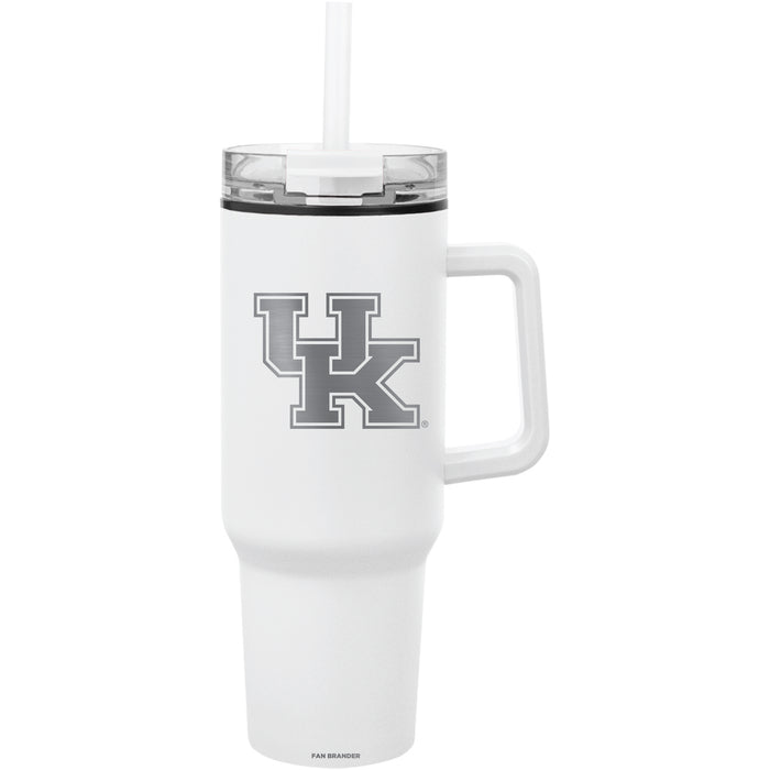 Fan Brander Quest Series 40oz Tumbler with Kentucky Wildcats Etched Primary Logo