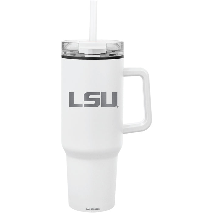 Fan Brander Quest Series 40oz Tumbler with LSU Tigers Etched Primary Logo