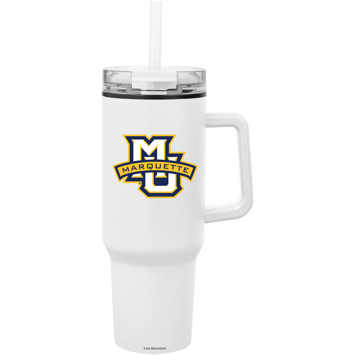 Fan Brander Quest Series 40oz Tumbler with Marquette Golden Eagles Primary Logo