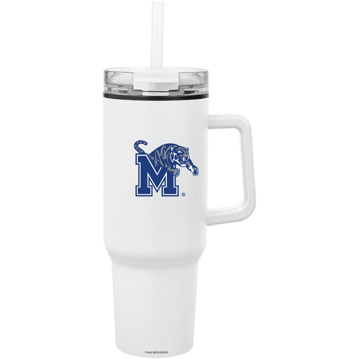 Fan Brander Quest Series 40oz Tumbler with Memphis Tigers Primary Logo