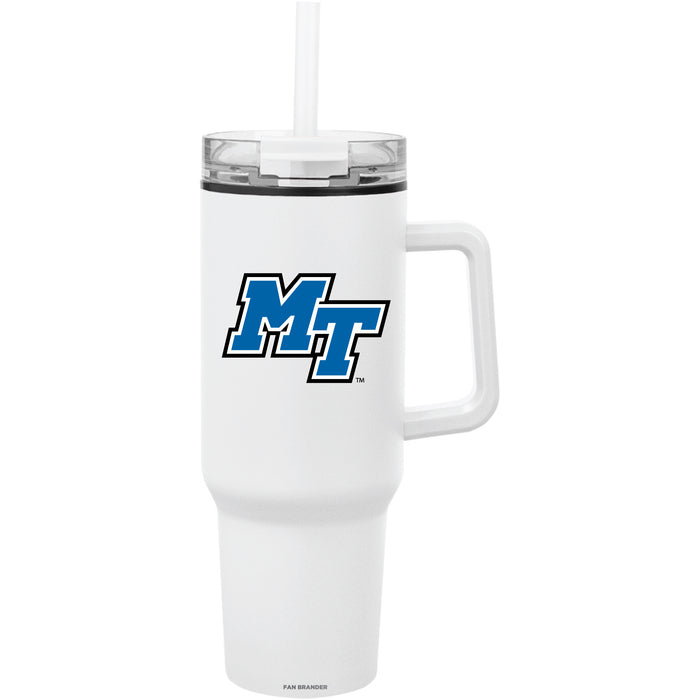 Fan Brander Quest Series 40oz Tumbler with Middle Tennessee State Blue Raiders Secondary Logo