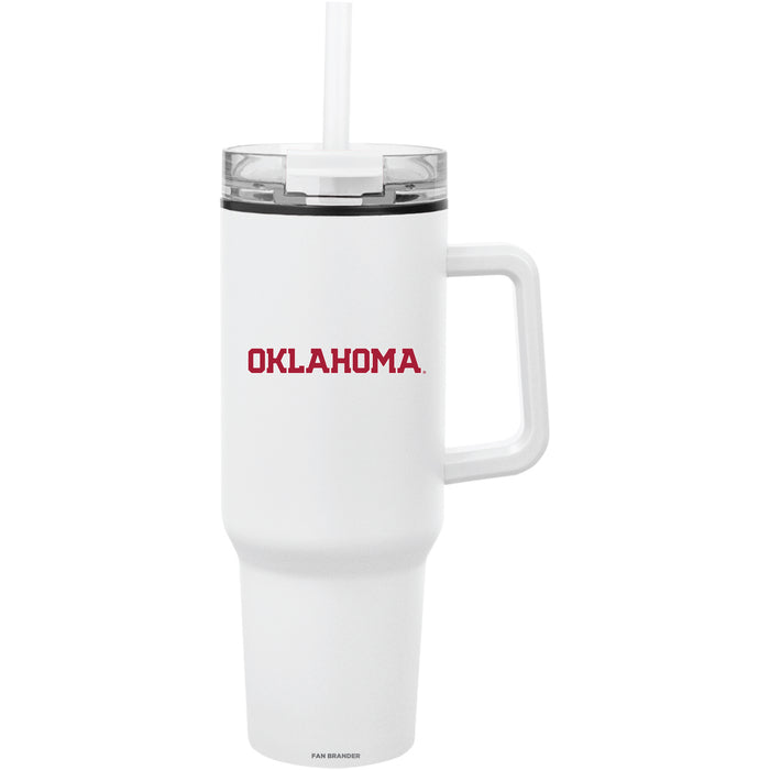 Fan Brander Quest Series 40oz Tumbler with Oklahoma Sooners Secondary Logo
