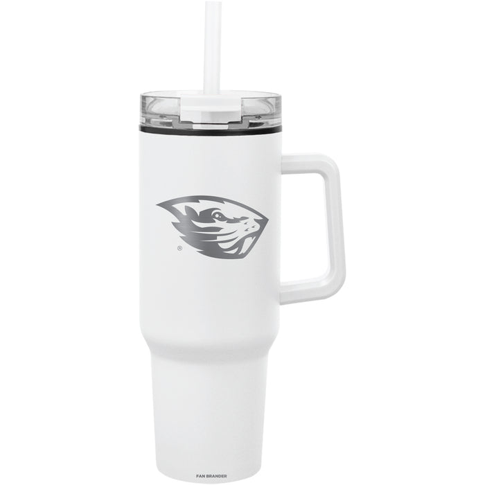 Fan Brander Quest Series 40oz Tumbler with Oregon State Beavers Etched Primary Logo
