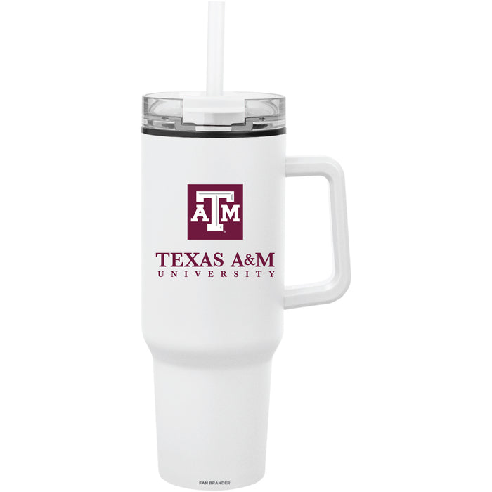 Fan Brander Quest Series 40oz Tumbler with Texas A&M Aggies Secondary Logo