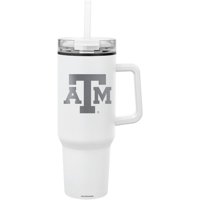 Fan Brander Quest Series 40oz Tumbler with Texas A&M Aggies Etched Primary Logo