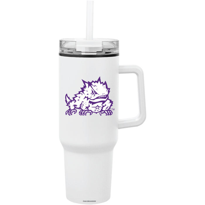 Fan Brander Quest Series 40oz Tumbler with Texas Christian University Horned Frogs Secondary Logo