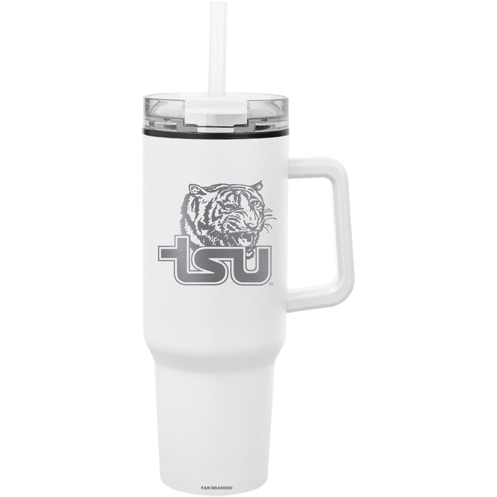 Fan Brander Quest Series 40oz Tumbler with Tennessee State Tigers Etched Primary Logo