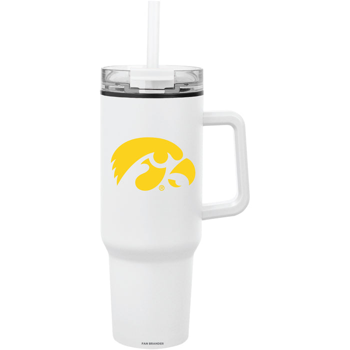 Fan Brander Quest Series 40oz Tumbler with Iowa Hawkeyes Primary Logo