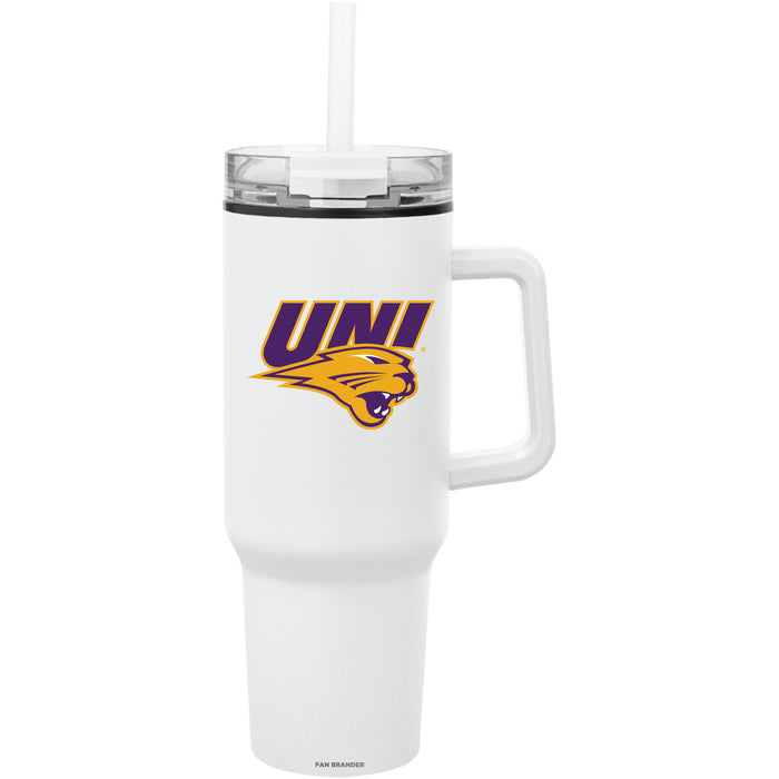 Fan Brander Quest Series 40oz Tumbler with Northern Iowa Panthers Primary Logo