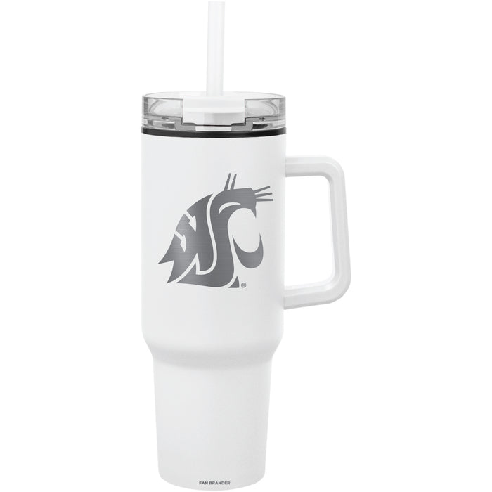 Fan Brander Quest Series 40oz Tumbler with Washington State Cougars Etched Primary Logo