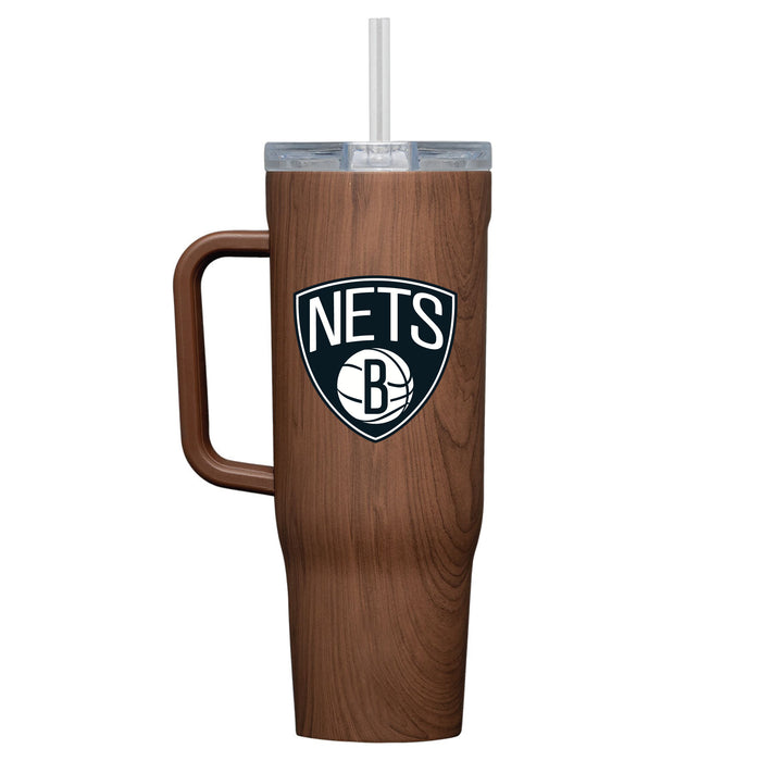 Corkcicle Cruiser 40oz Tumbler with Brooklyn Nets Primary Logo