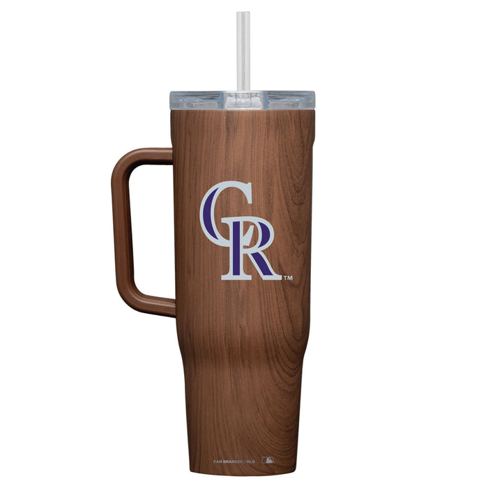 Corkcicle Cruiser 40oz Tumbler with Colorado Rockies Primary Logo