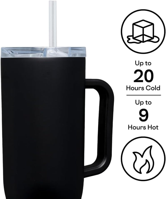 Corkcicle Cruiser 40oz Tumbler with Brooklyn Nets Secondary Logo