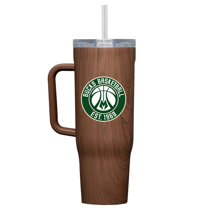 Corkcicle Cruiser 40oz Tumbler with Milwaukee Bucks Secondary Logo