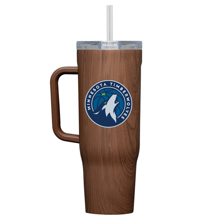 Corkcicle Cruiser 40oz Tumbler with Minnesota Timberwolves Primary Logo