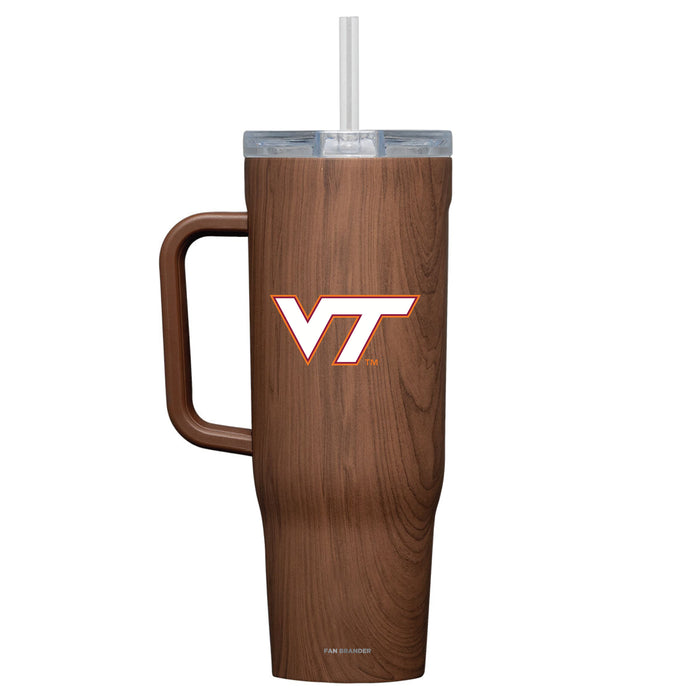 Corkcicle Cruiser 40oz Tumbler with Virginia Tech Hokies Primary Logo