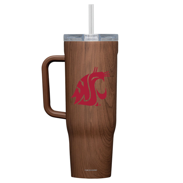 Corkcicle Cruiser 40oz Tumbler with Washington State Cougars Primary Logo