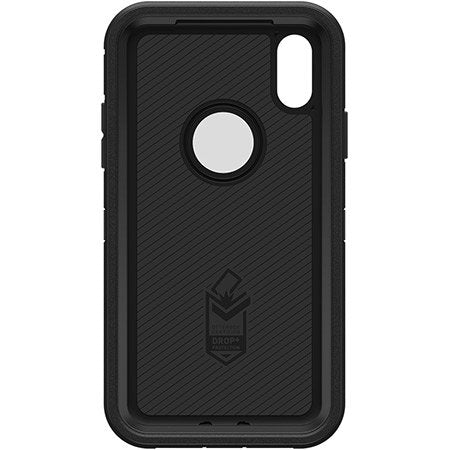 OtterBox Black Phone case with Uconn Huskies Stripes Design