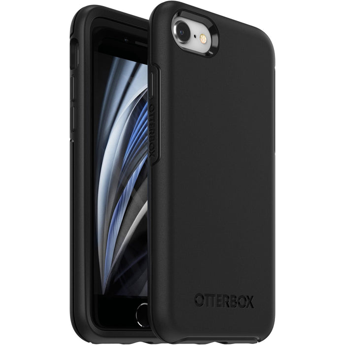 OtterBox Black Phone case with Oakland Athletics Primary Logo Urban Camo background