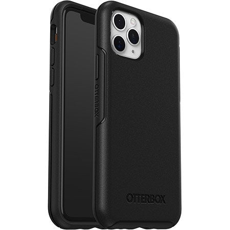 OtterBox Black Phone case with Chicago Fire Primary Logo in Black and White