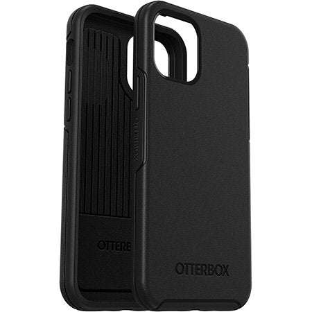 OtterBox Black Phone case with Colorado Rockies Primary Logo and Vertical Stripe